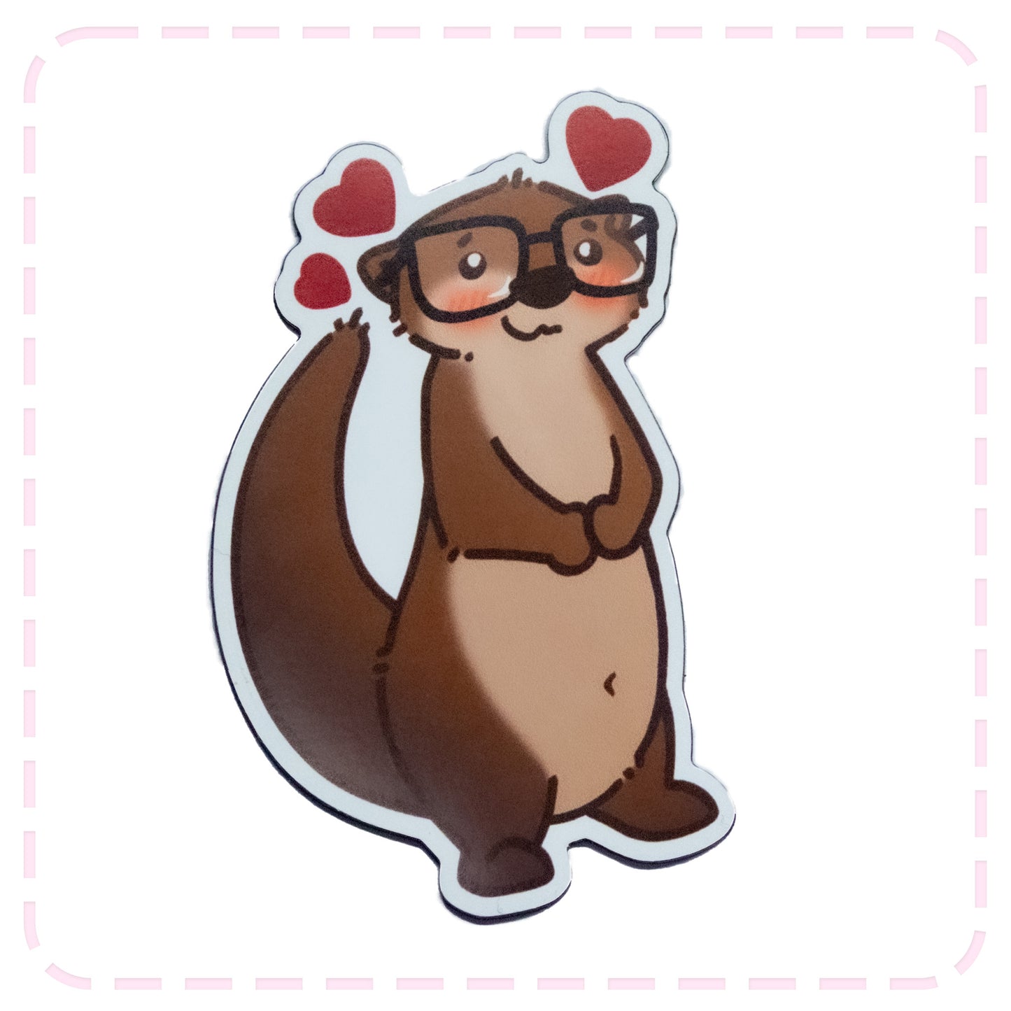 Otter nerd Magnet
