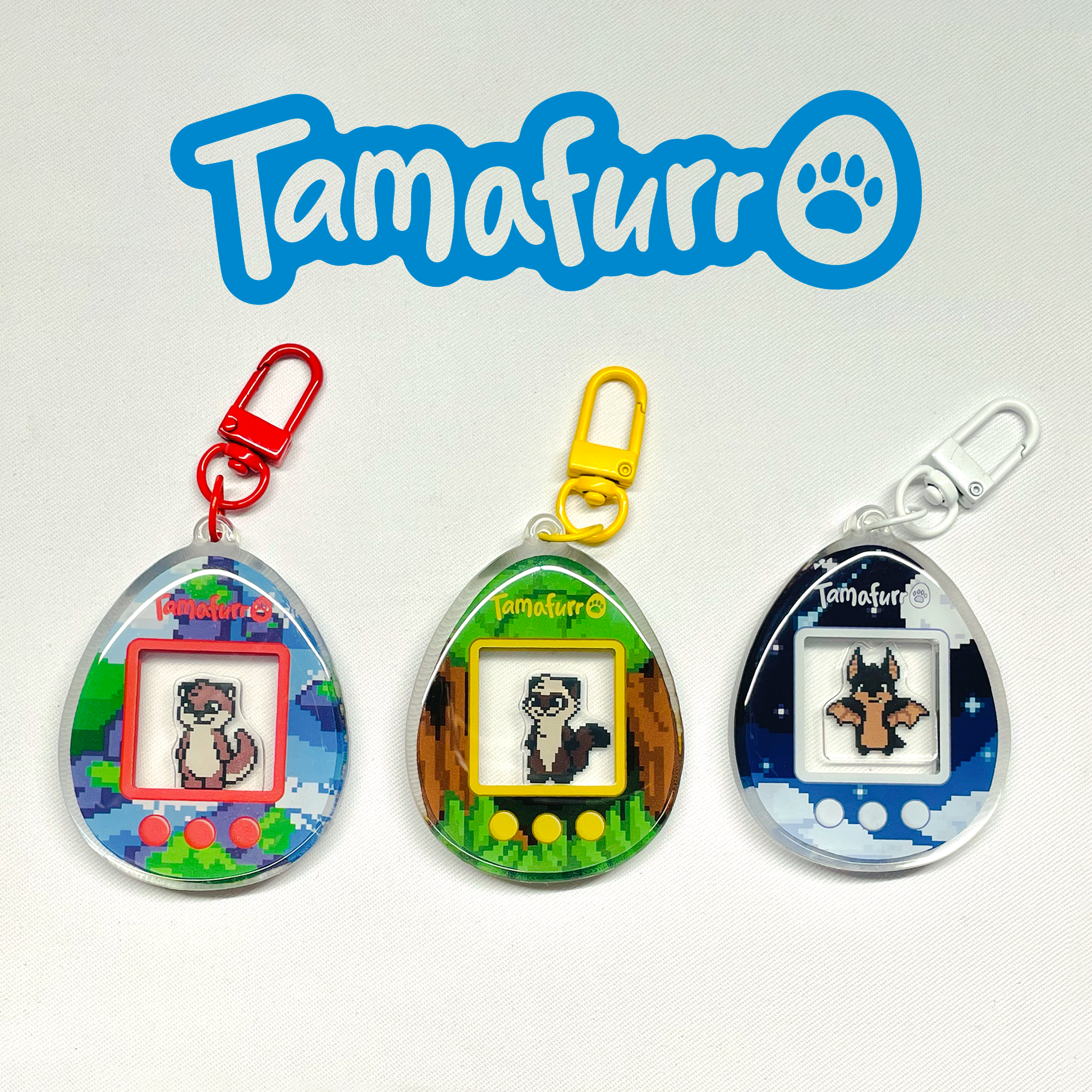 Tamafurr Shaker Charm – Otters Love