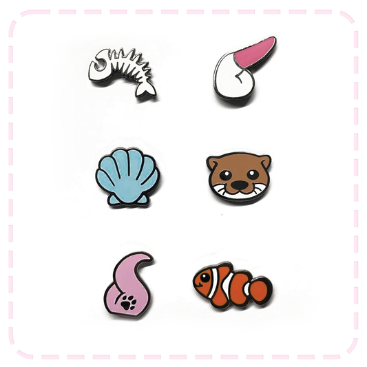 Mini pins collection : Otter theme (+18)